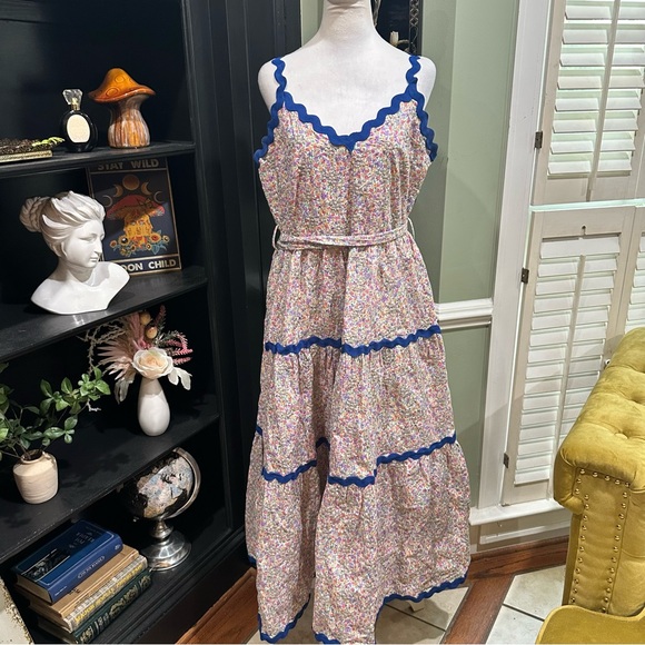 Anthropologie Dresses & Skirts - Anthropologies Just Me Floral Embroidered Maxi Dress – Size Large